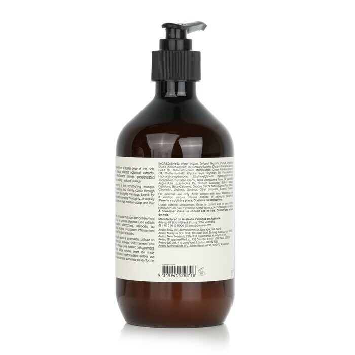 Aesop Masque Hydratant pour Cheveux et Cuir Chevelu Rose (Pour Tous Types de Cheveux) 500ml/17.64oz