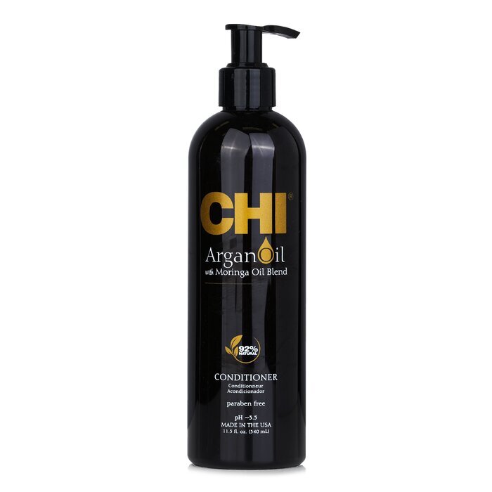 CHI Après-shampoing à l'huile d'argan et à l'huile de moringa - Sans parabènes 340ml/11.5oz
