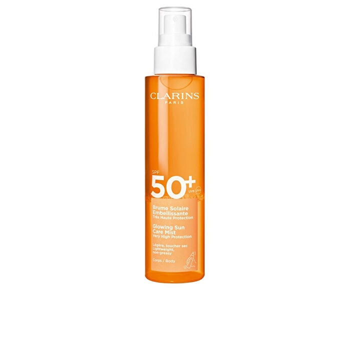 Clarins Glowing Sun Care Mist Spf50+ Lightweight Non-greasy 150ml
