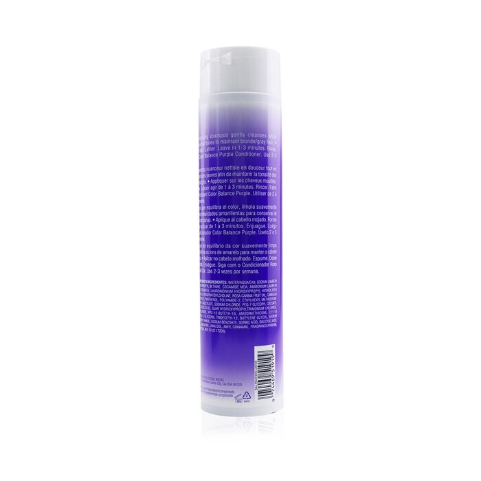 Joico Color Balance Purple Shampoo (Eliminates Brassy/Yellow Tones on Blonde/Gray Hair) 300ml