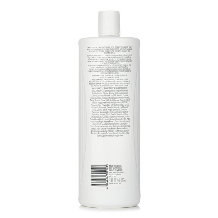 Nioxin Density System 1 Scalp Therapy Conditioner (Natural Hair, Light Thinning) 1000ml