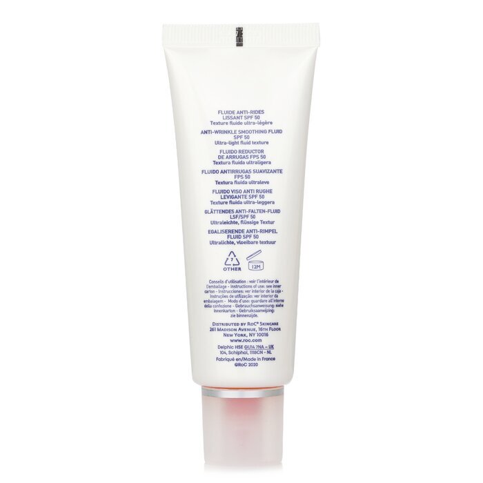 ROC Soleil-Protect Anti-Wrinkle Smoothing Fluid SPF 50 UVA & UVB (Visibly Reduces Wrinkles) 50ml