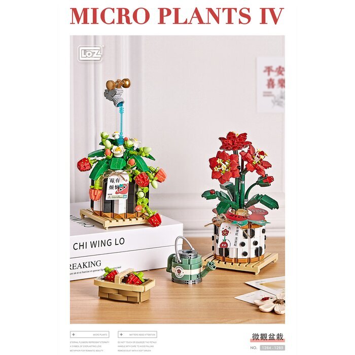 LOZ Mini Blocks - Eternal Flowers Garden Series - Destined to be Red Building Bricks Set 15 x 22 x 8.5cm