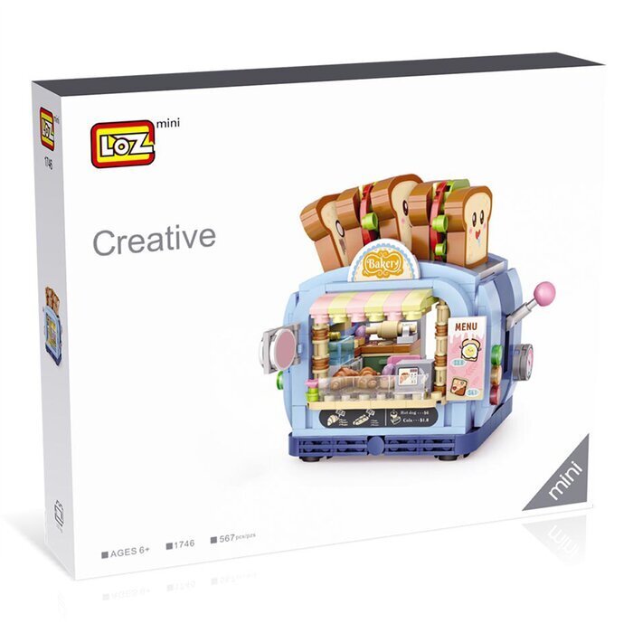 LOZ Dream Amusement Park Series - Open Bakery Shop 13.5 x 18 x 8cm