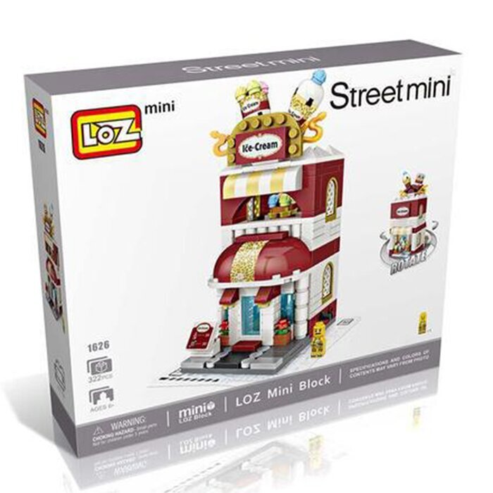 LOZ Mini Blocks - Ice Cream Shop Building Bricks Set 20 x 17 x 5 cm