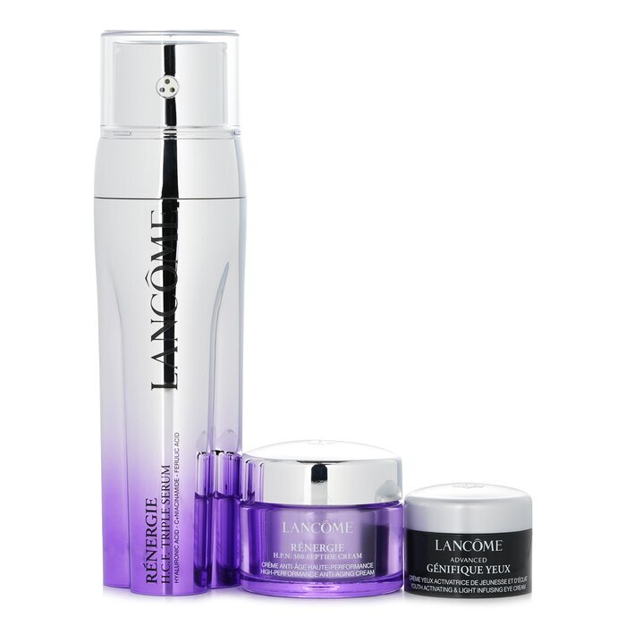 Renergie and Genifique Skincare Set: Renergie H.C.F. Triple Serum + Renergie H.P.N. 15ml + Genifique Eye Cream 5ml 50ml