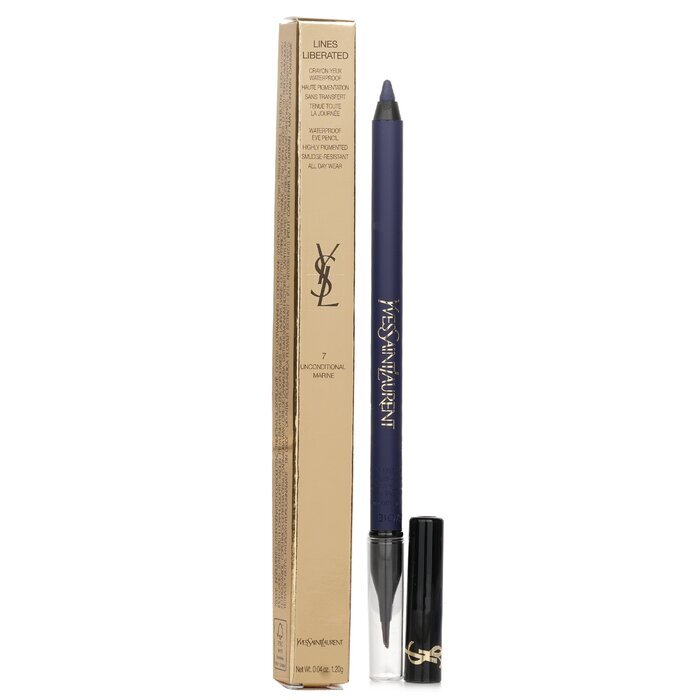 Yves Saint Laurent Lines Liberated Waterproof Eye Pencil - 07 Unconditional Marine 1.2g