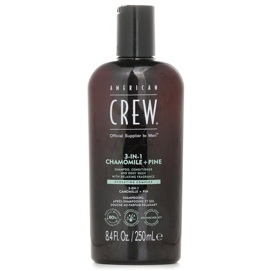American Crew 3-in-1 Chamomile + Pine Shampoo, Conditoner And Body Wash 250ml