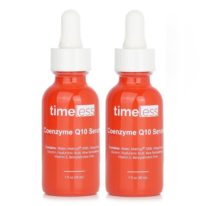 Timeless Skin Care 【1+1 Set】Coenzyme Q10 Serum + Matrixyl 3000 + Hyaluronic Acid 30ml x2