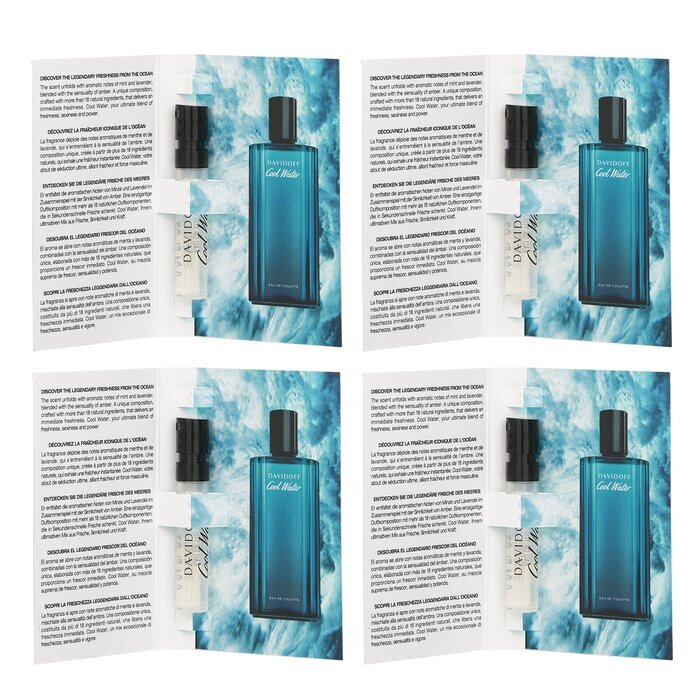 Davidoff 【Super Saver Pack】Cool Water Edt Spray (Miniature) 1.2ml x4