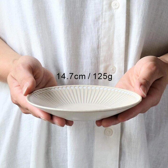 Minoro Touki Minoyaki Ultra Light 14.7CM Ceramic Dish (Beige)-  Beige