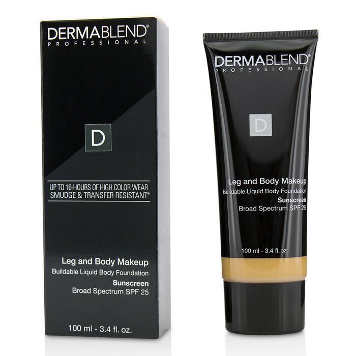 Dermablend Leg and Body Make Up Buildable Liquid Body Foundation Sunscreen Broad Spectrum - #Medium Natural 40N 100ml