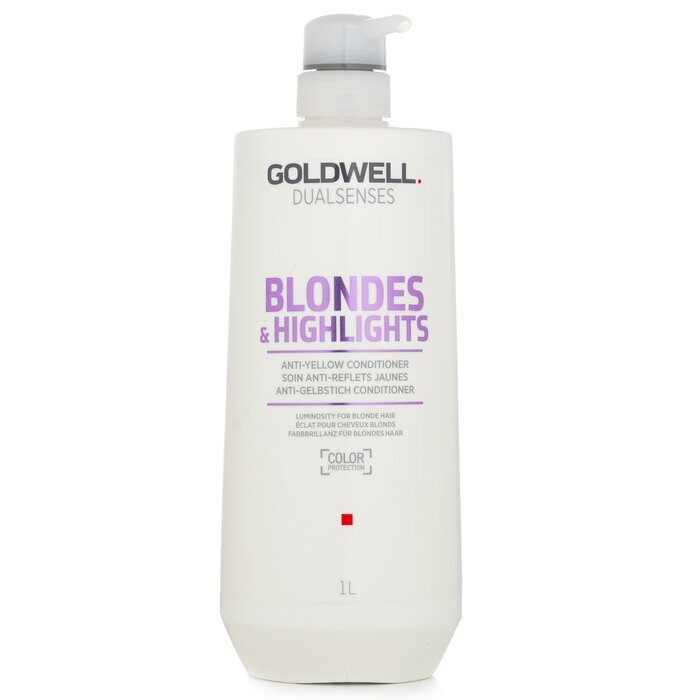 Goldwell Dual Senses Blondes & Highlights Anti-Yellow Conditioner (Luminosity For Blonde Hair) 1000ml