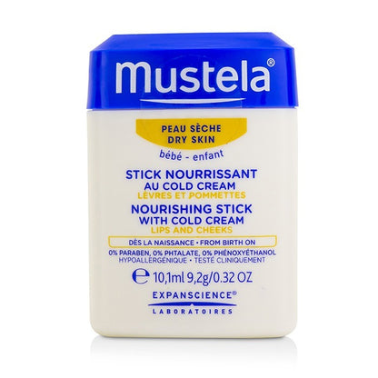 Mustela Nourishing Stick With Cold Cream (Lips & Cheeks) - For Dry Skin 9.2g