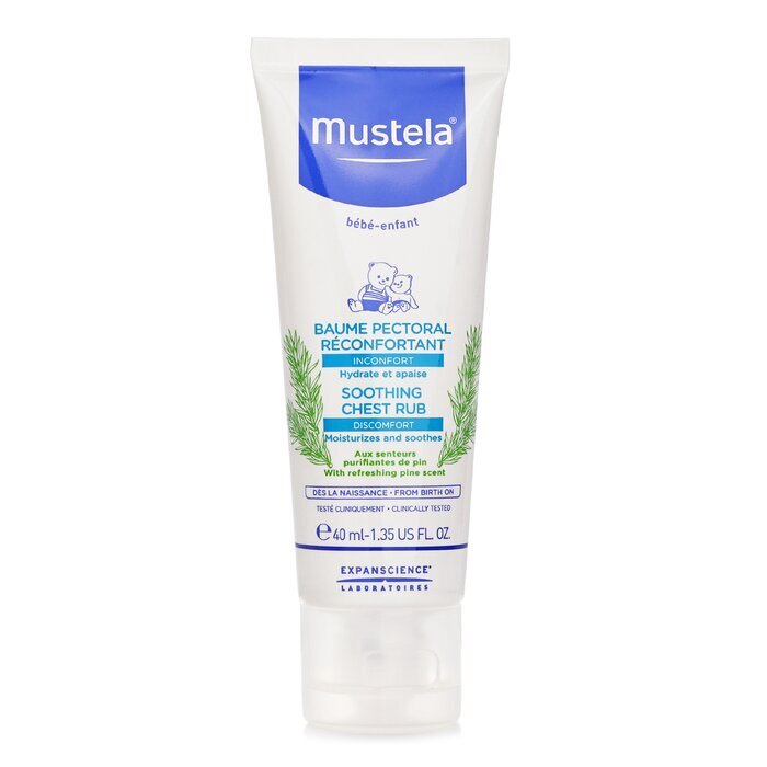 Mustela Soothing Chest Rub - Moisturizes & Soothes 40ml