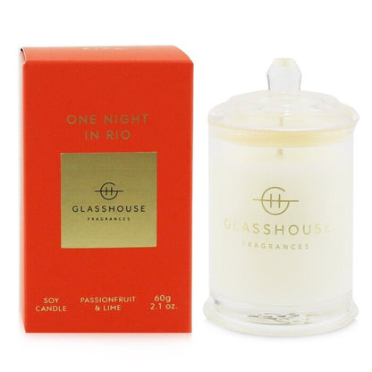 Glasshouse Triple Scented Soy Candle - One Night In Rio (Passionfruit & Lime) 60g