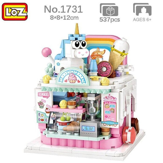 LOZ Dream Amusement Park Series -  Cake Shop Building Bricks Set 14x18x8cm