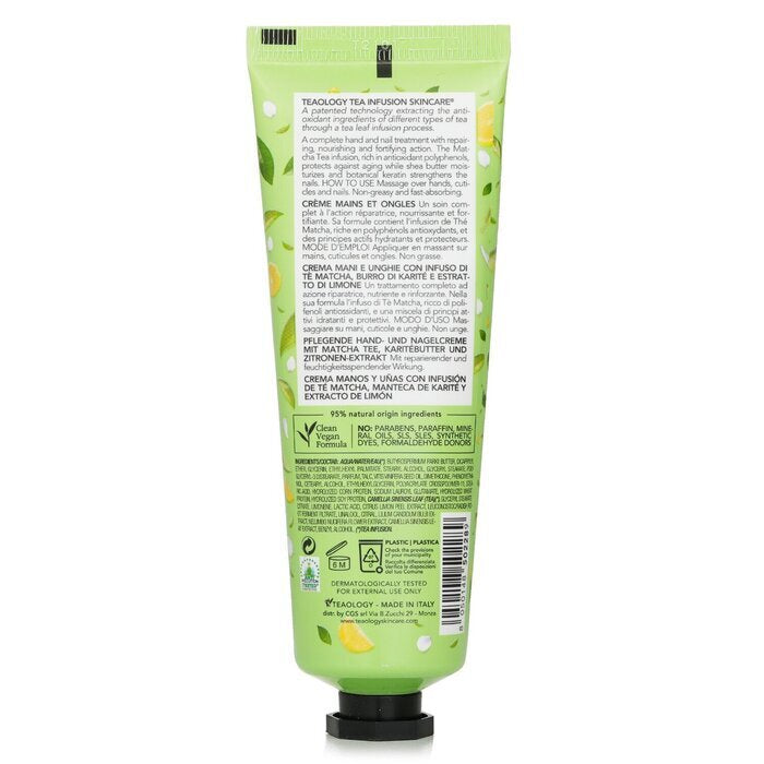 Teaology Matcha Lemon Tea Hand & Nail Cream 75ml/2.5oz