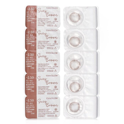 Clalen Iris 1Day Suzy Brown -2.50 5pcs x 1 strip
