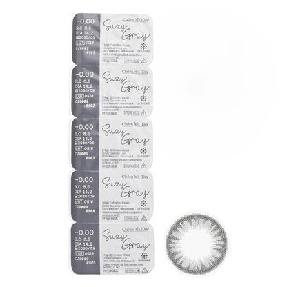 Clalen Iris 1Day Suzy Gray -0.00 5pcs x 1 strip
