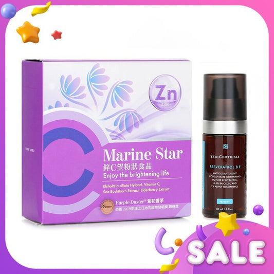 Skin Ceuticals 【ECKARE Marine Star Antioxidant Set】KO Influenza. Night Repair Damage. Antioxidant Protection. 2pcs