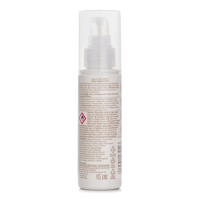Paul Mitchell Mitchell Awapuhi Wild Ginger Style Styling Treatment Oil 100ml