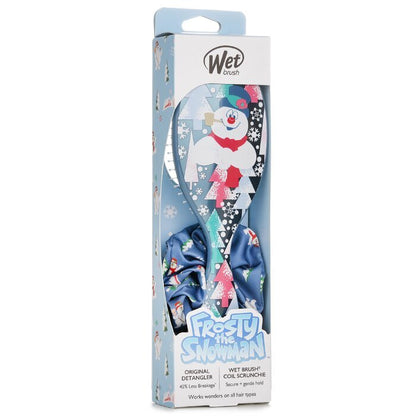 Wet Brush Original Detangler Frosty + Scrunchie Hair Brush 1pc