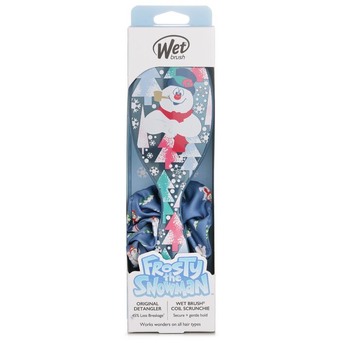 Wet Brush Original Detangler Frosty + Scrunchie Hair Brush 1pc