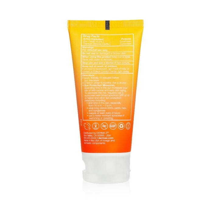 Derma E Sun Defense Clear Zinc Oil Free Sunscreen SPF 30 - Face (Exp.Date 31 Jan 2027) 56g
