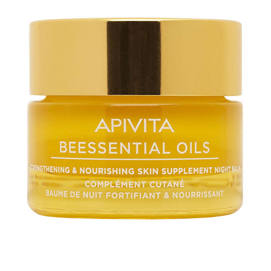 Apivita Beessentials Oils Strengthening & Nourishing Skin Supplement Night Balm 15ml