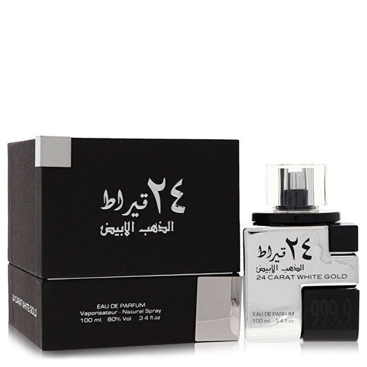 Lattafa Lattafa 24 Carat White Gold Eau De Parfum Spray (Unisex) 100ml/3.4oz