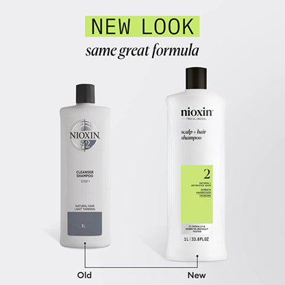 Nioxin System 2 - Shampoo - Natural Hair With Advanced Weakening 1000ml