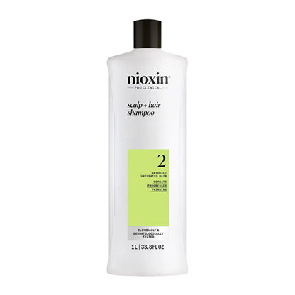 Nioxin System 2 - Shampoo - Natural Hair With Advanced Weakening 1000ml